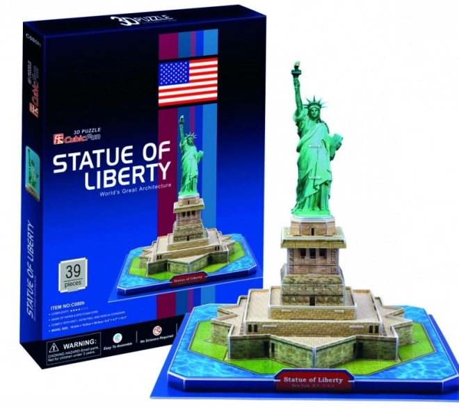 Puzzle 3D Statuia Libertății CubicFun