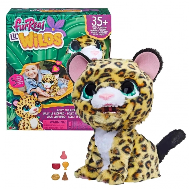 FurReal lil wilds lolly leopard de pluș