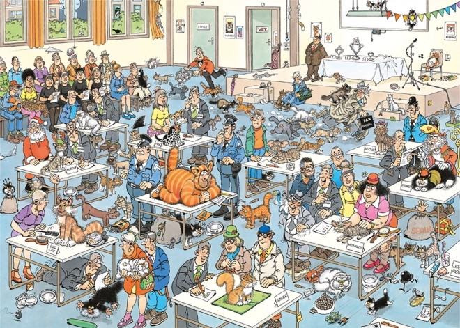 Puzzle JUMBO JvH Paradă de pisici 2000 piese