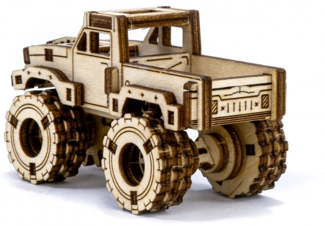Puzzle 3D din lemn camion monstru