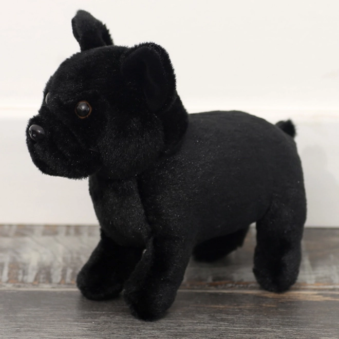 căţeluş de pluș negru 19 cm