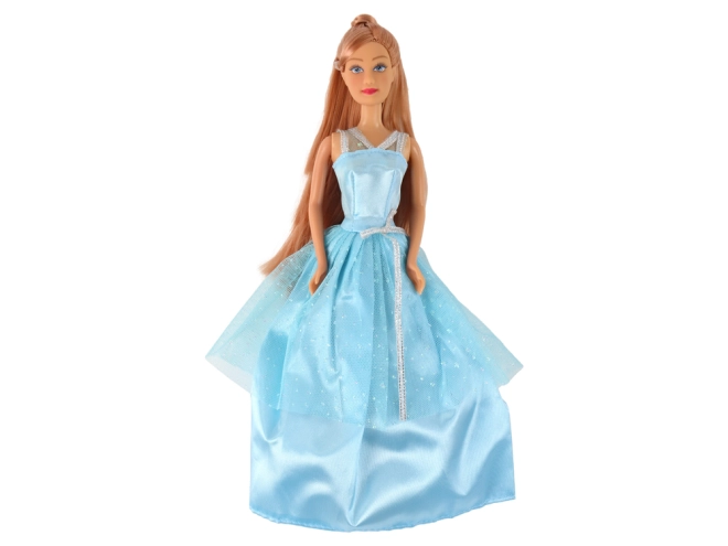 Rochie de bal albastră strălucitoare