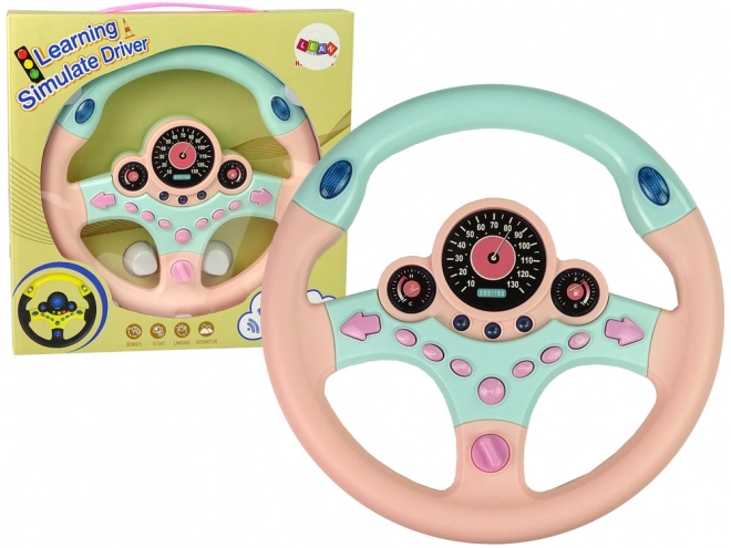 Volan Interactiv Roz Simulator de Conducere