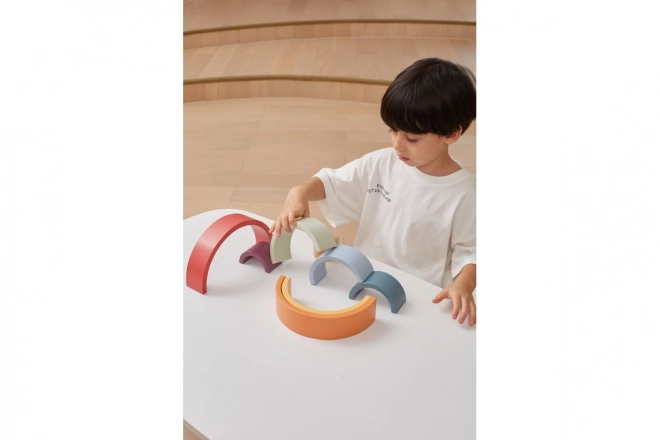 VIGA PolarB Puzzle Curcubeu Lemn Montessori