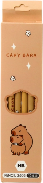 Set creioane de schiță cu motif capibara 12 bucăți