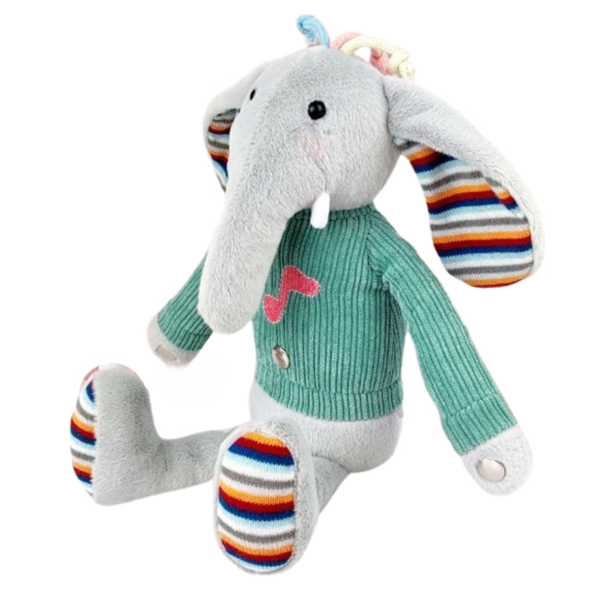 Elefant interactiv cu sunet și lumină WOOPIEBABY