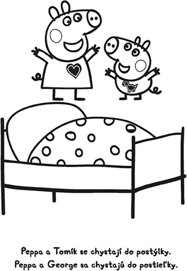Pexeso în caietul Peppa Pig
