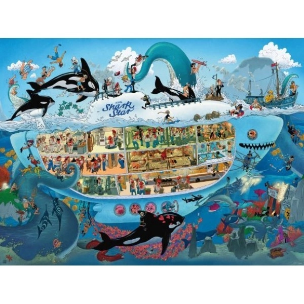 Puzzle distracție în submarin 1500 piese