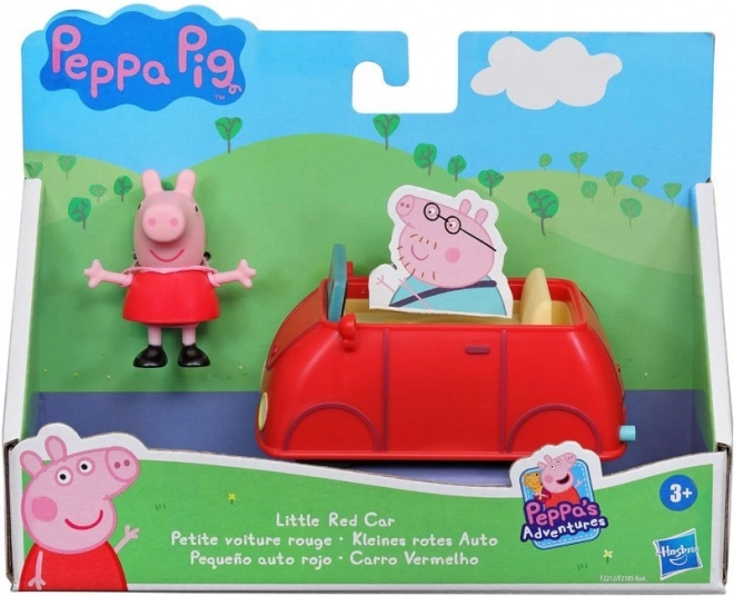 mașina roșie mică Peppa Pig