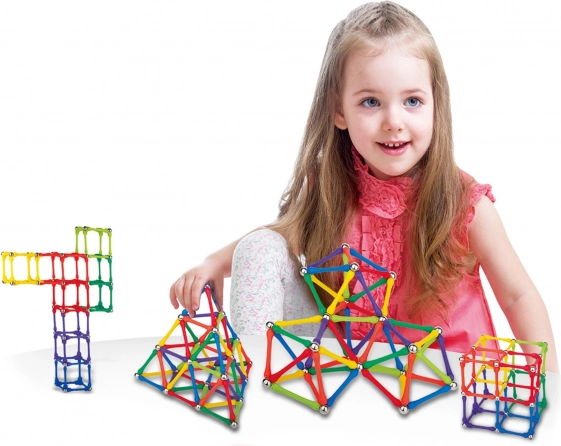 Blocuri magnetice de construcție Woopie Puzzle Creativ 180 buc