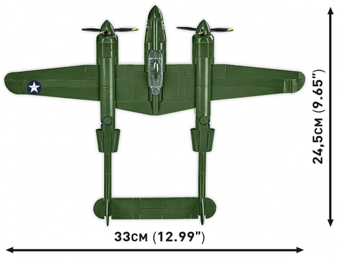 klocki avion Lockheed P-38 Lightning