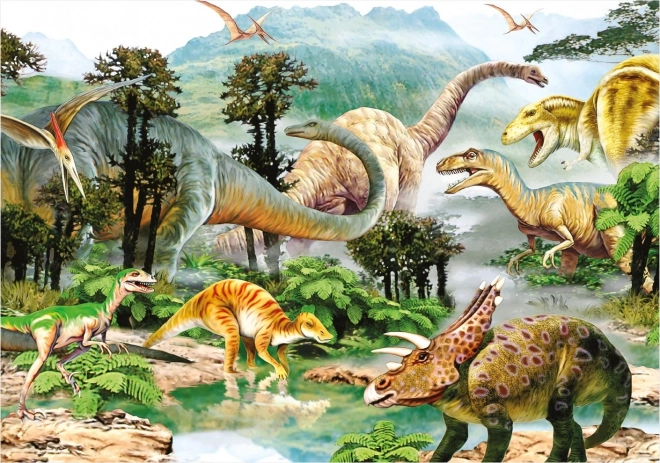 Puzzle dinozauri 100 piese