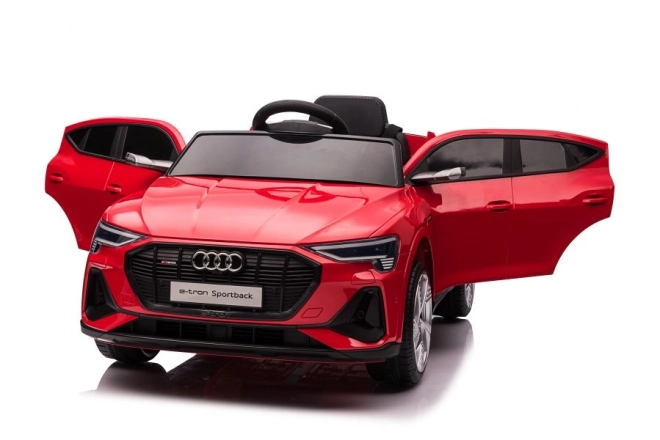 Audi E-Tron mașină roșie pe baterii QLS-6688