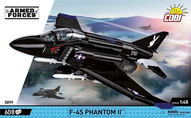 Model de construcție f-4s Phantom II din 608 piese