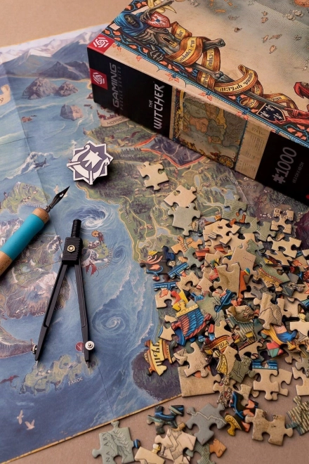 Puzzle The Witcher: regatele din nord 1000 piese