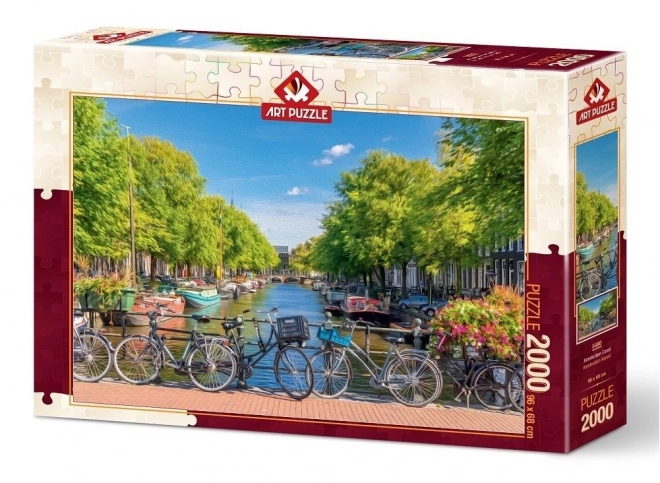 Puzzle Canal din Amsterdam 2000 Piese