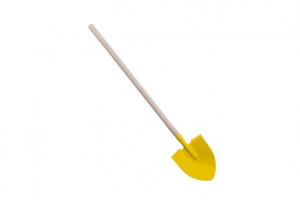 Lopată ascuțită galbenă cu mâner metal/lemn 80cm unelte