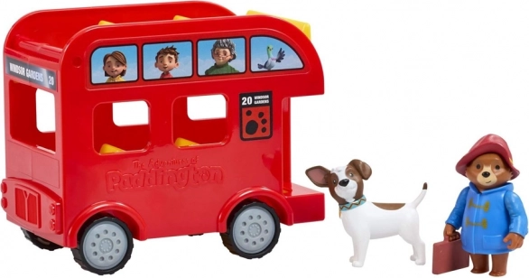 Set de joacă Paddington cu autobuz roșu