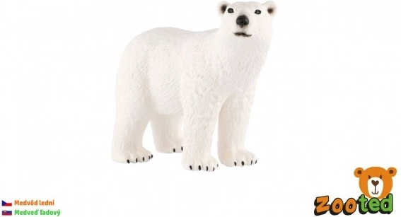 Urs polar zooted plastic 10 cm în săculeț