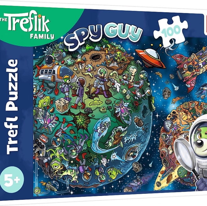 Puzzle Treflíci în spațiu