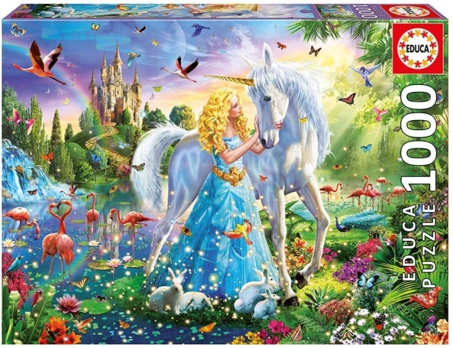 Puzzle Prințese și Unicorni Educa 1000 Piese