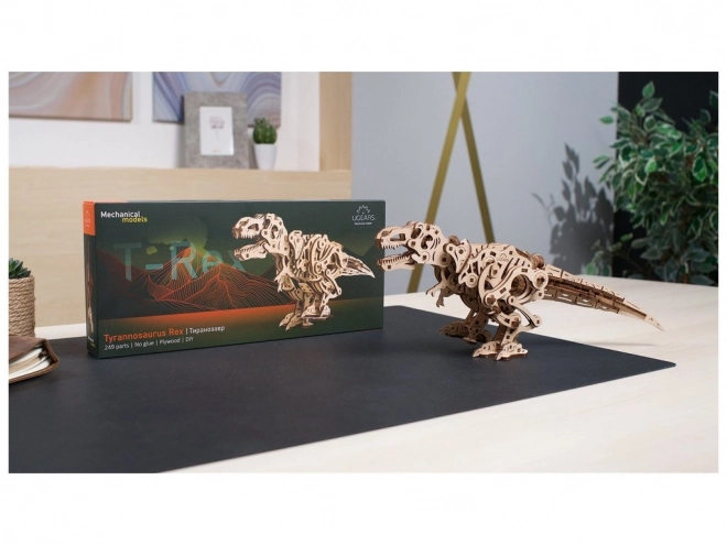 Puzzle mecanic 3D din lemn Tyrannosaurus Rex