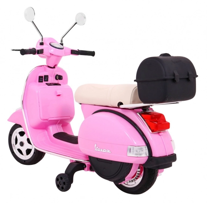 Scuter electric Vespa pentru copii roz