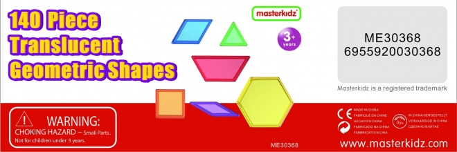 Setul de cuburi Montessori Tangram Mozaic 140 piese