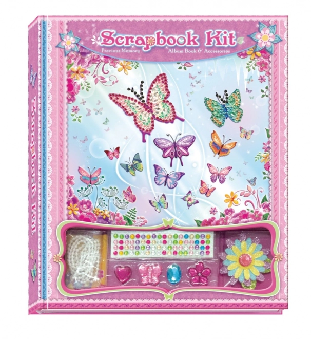 Jurnal cu set de decorare fluturi