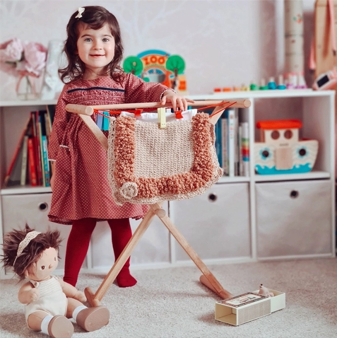 Uscător de rufe din lemn Bigjigs Toys