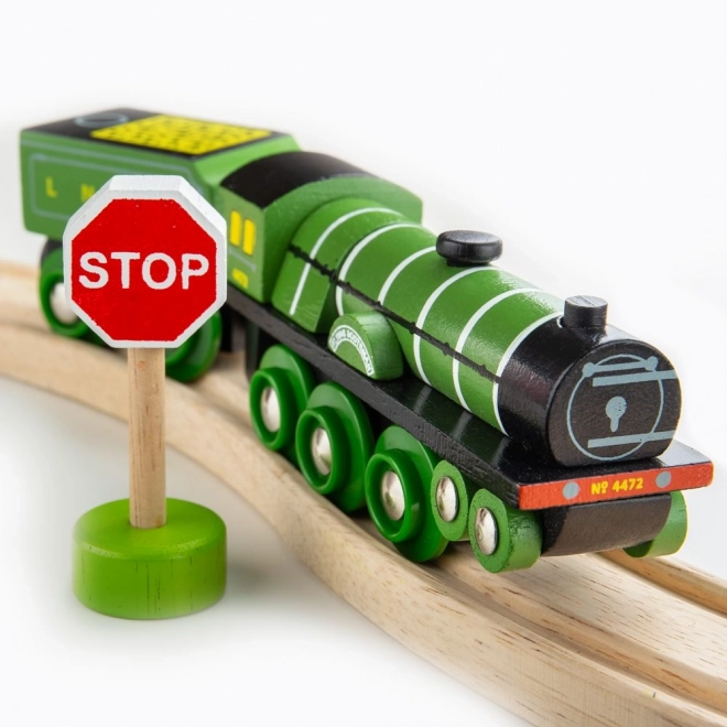 Locomotivă din lemn Flying Scotsman Bigjigs Rail