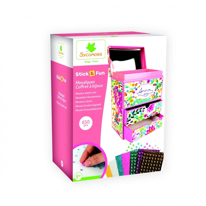 Mozaică 3D cutie de bijuterii pentru copii