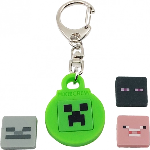 PIXIE CREW breloc rotund cu multipixeli tematici MINECRAFT