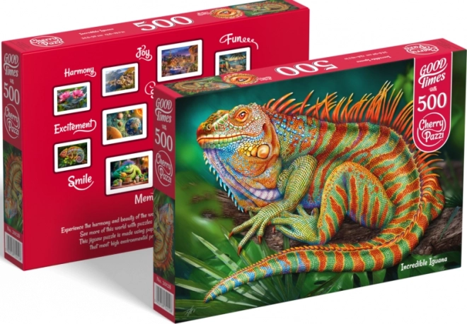 Puzzle incredibilul iguana 500 piese Cherry Pazzi