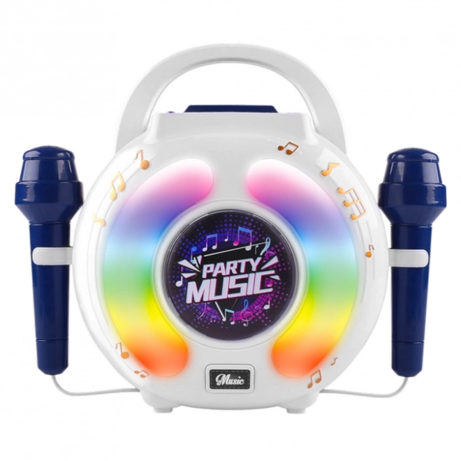 Set karaoke cu două microfoane și difuzor bluetooth