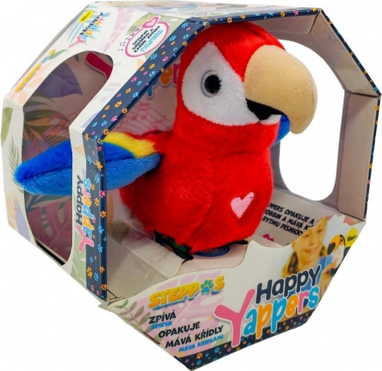 Steppos Happy Yappers papagal – pluș roșu pentru mână