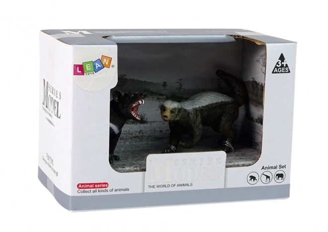 Set figurine animale ratel și diavol tasmanian