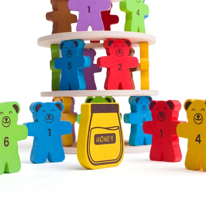 Joc turn de urși căzători Bigjigs Toys