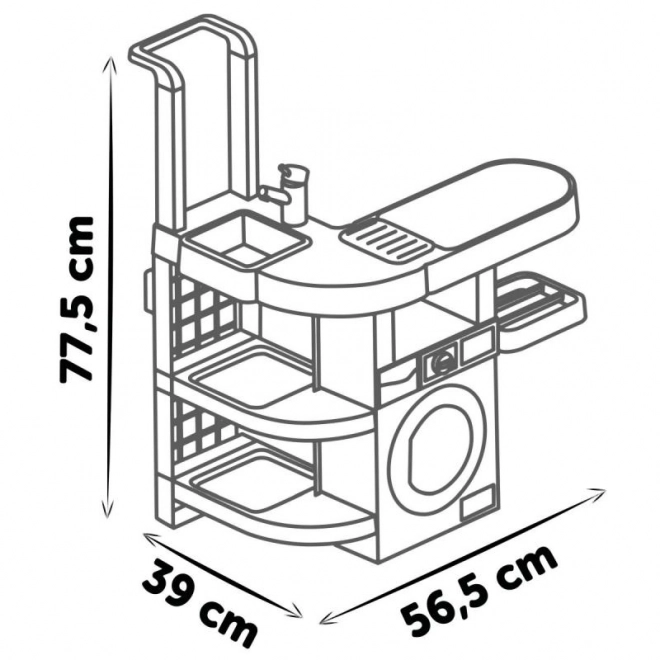 Set joacă 3 în 1 cu fier de călcat și aspirator Rowenta