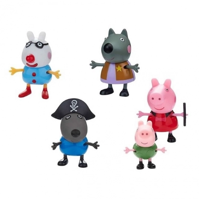 set figurine Peppa Pig în costume de carnaval