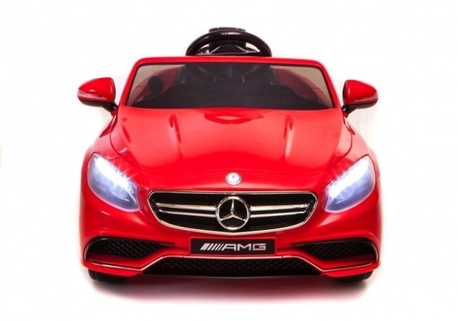 Mașină cu acumulator Mercedes S63 AMG roșie