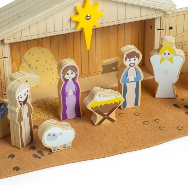 Betleem de Crăciun din lemn Bigjigs Toys