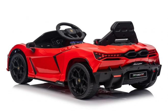 Mașinuță Lamborghini Revuelto pentru copii, roșie