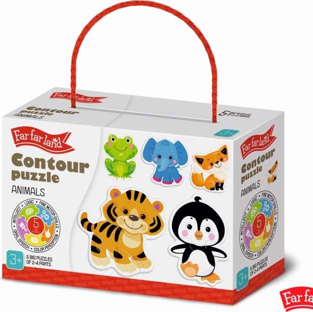 Puzzle contur animale Far Far Land