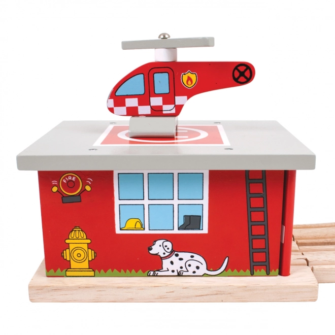 Stația de pompieri Bigjigs Rail