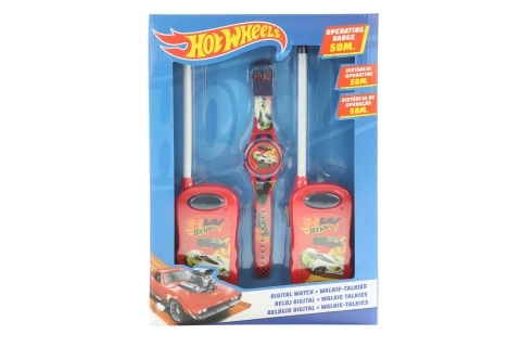 Set comunicare Hot Wheels cu walkie-talkie și ceas digital