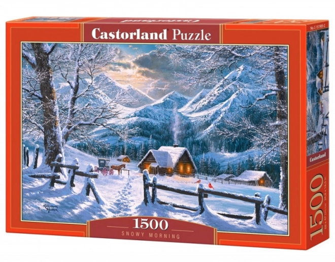 Puzzle Castorland Dimineață Înzăpezită