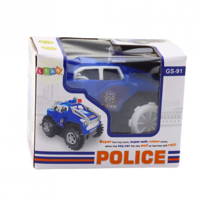 Mașină de poliție cu lumini și sunete albastră