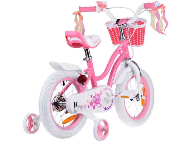 Bicicletă pentru fete Royalbaby Star Girl albastră – Roz