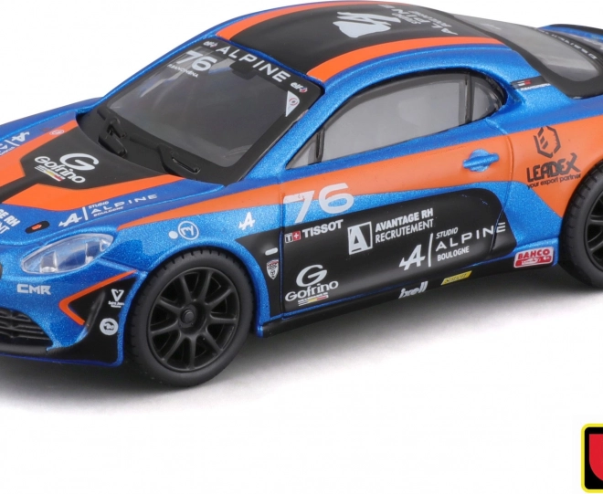 Mașină de curse Alpine A110 Cup Bburago la scară 1:43